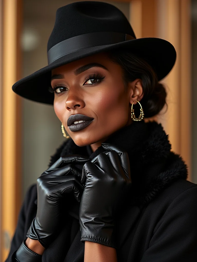 gloves hats scarves glamour