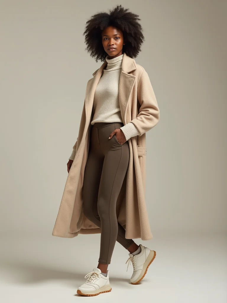 streamlined neutral elevated athleisure