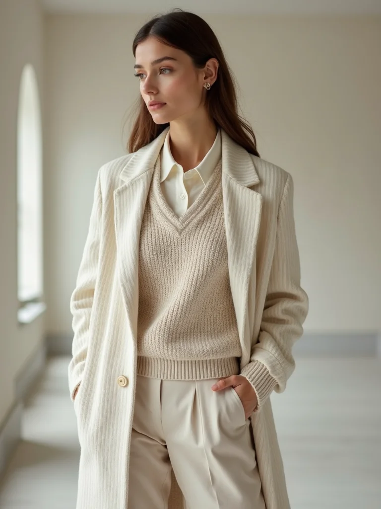 polished layered cozy warmth