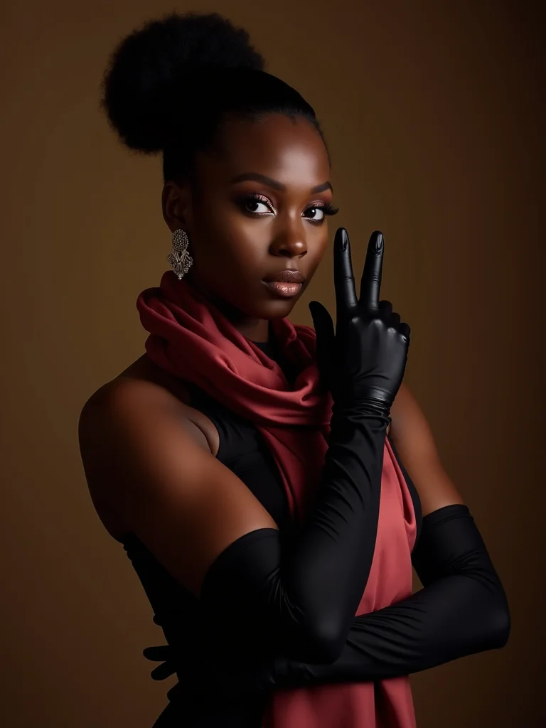 sculpted scarves sleek gloves