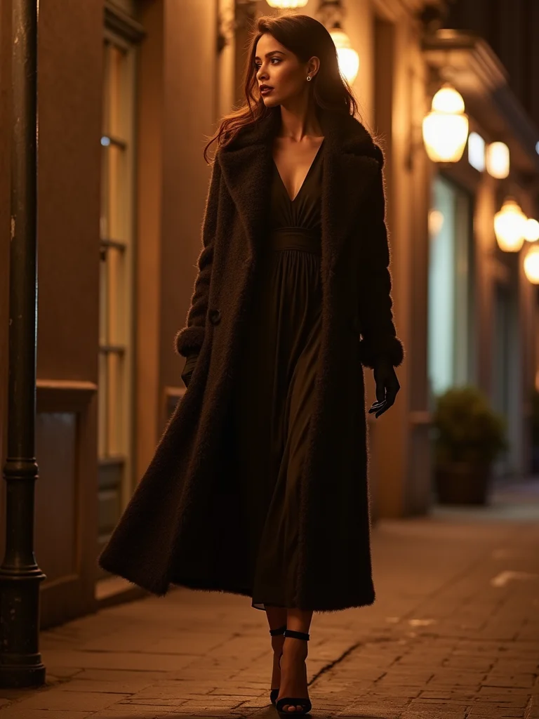 dramatic elegant warm winterwear