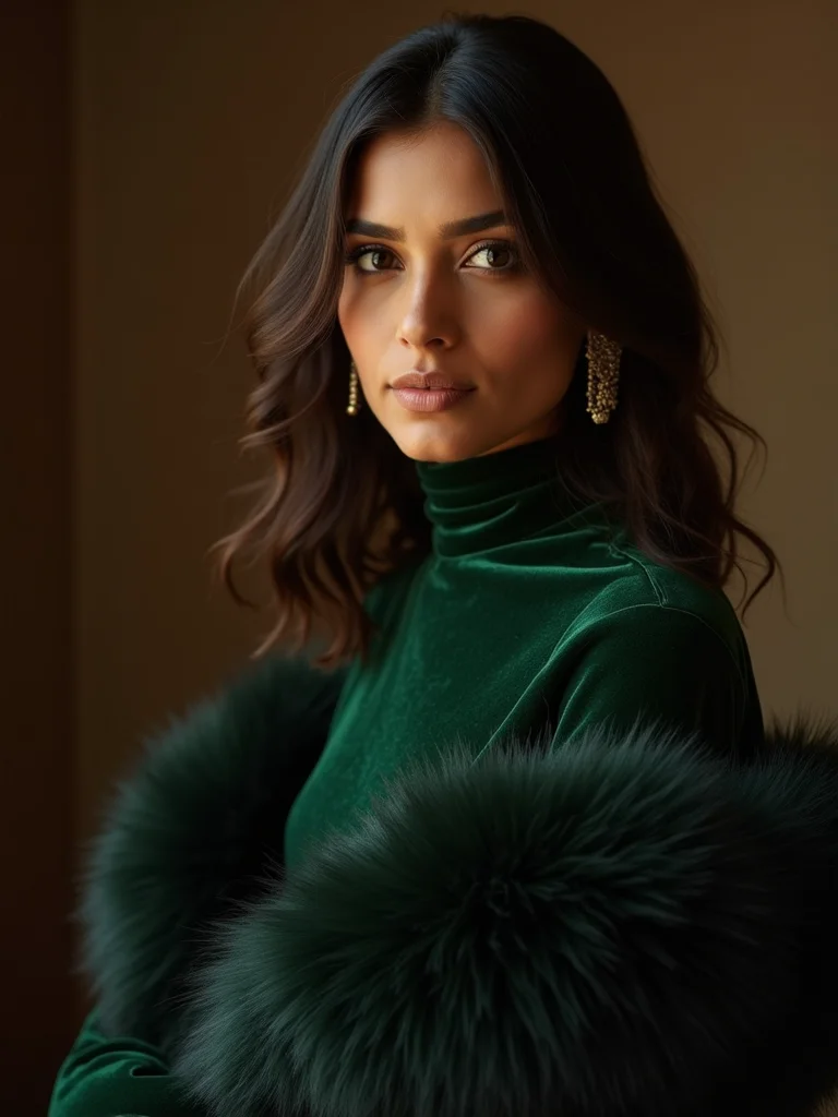 textured luxe evening winterwear