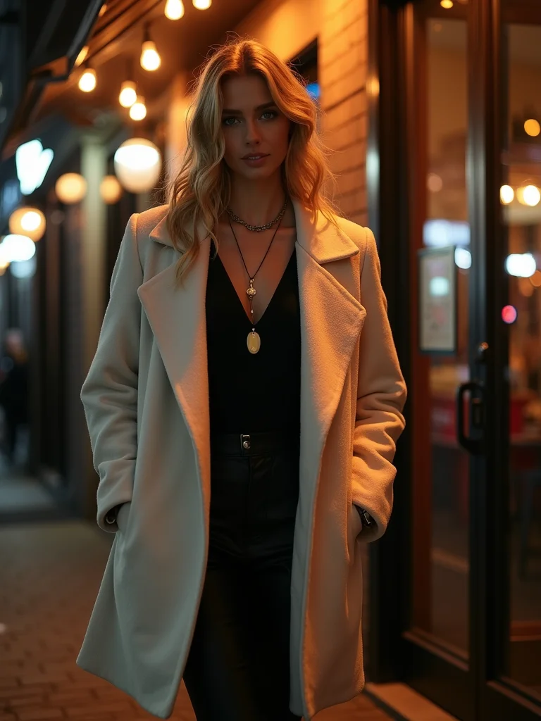 tailored layered outdoor entrancewear