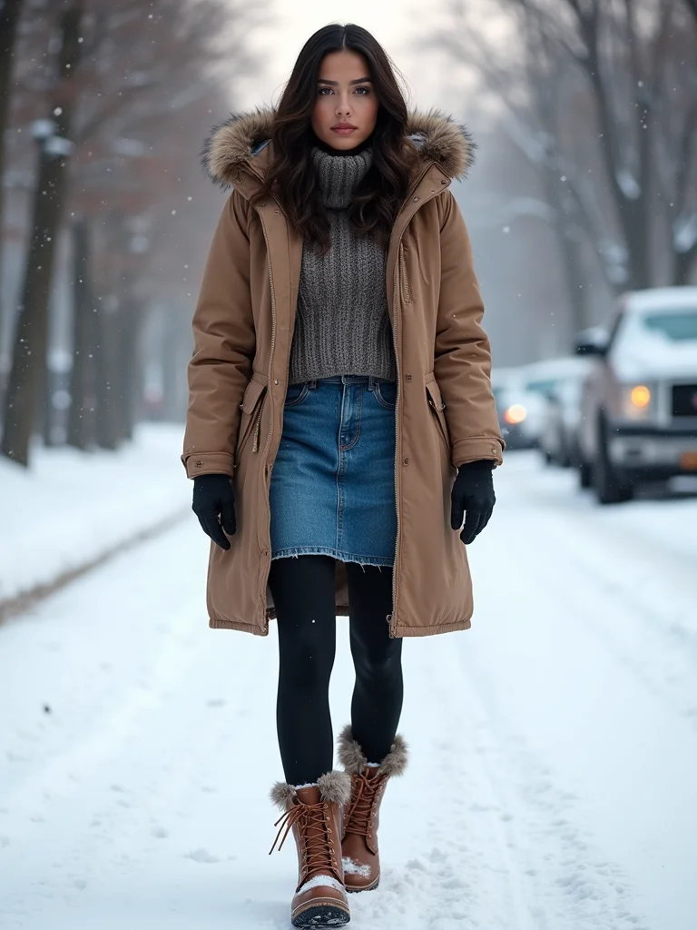 insulated tights with waterproof boots