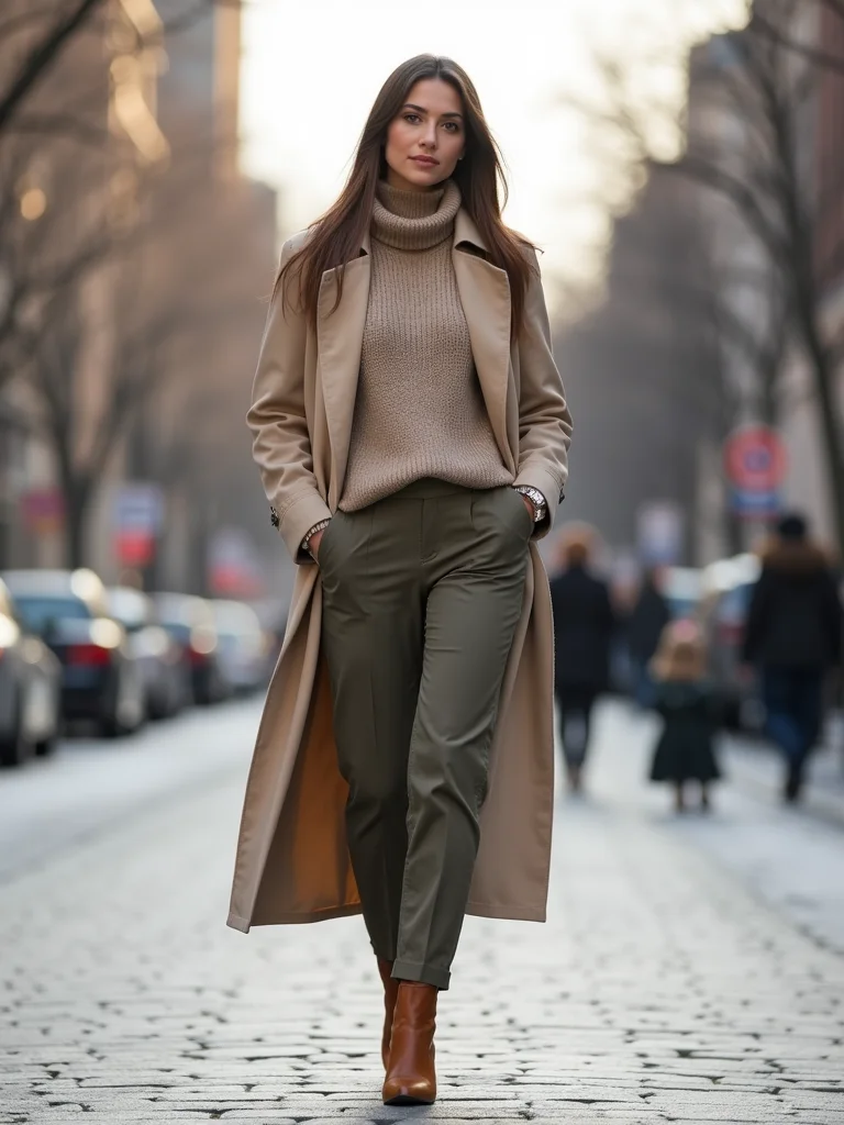 cold weather spring work outfit