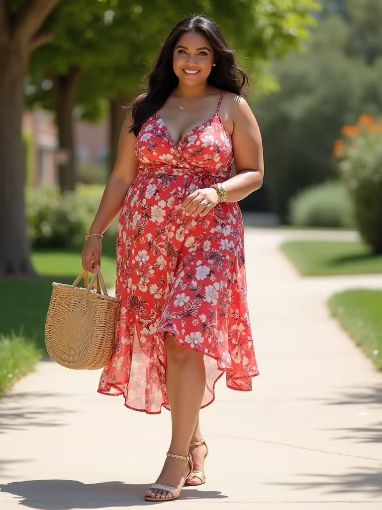 curvy girl summer outfit