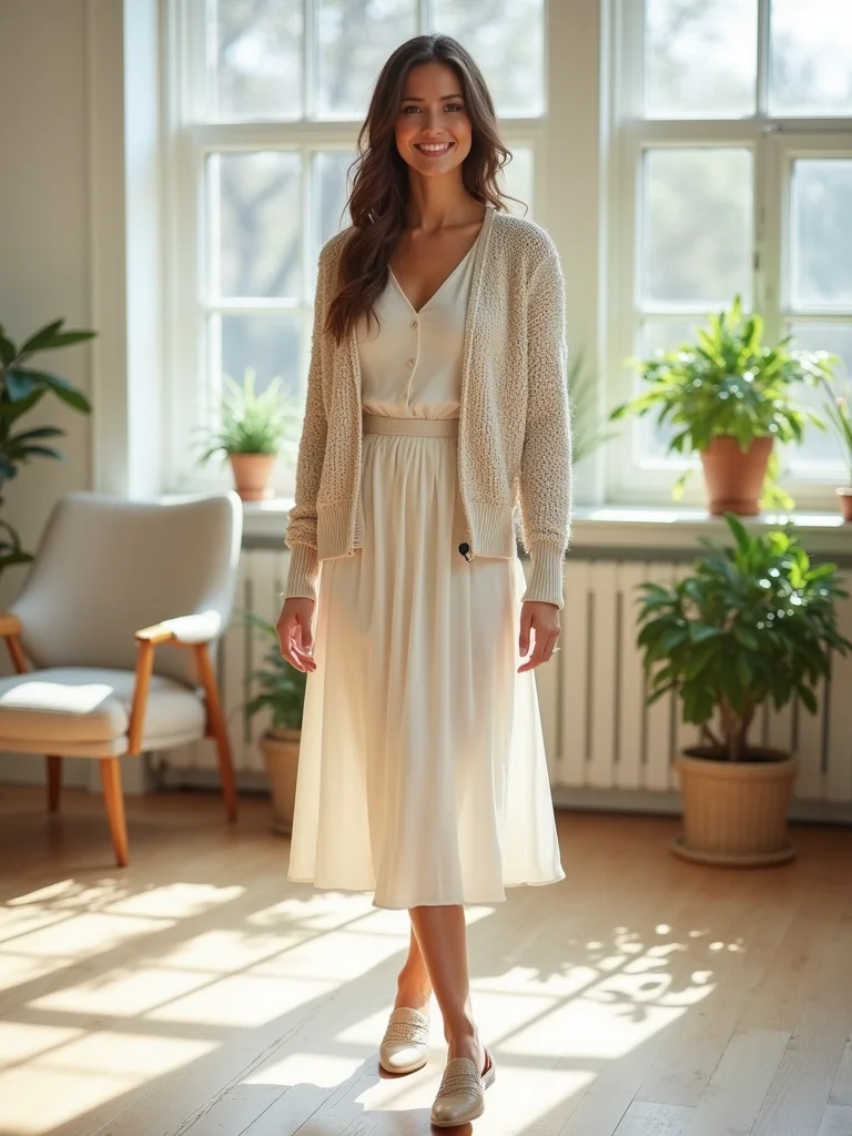 cute casual spring work outfit