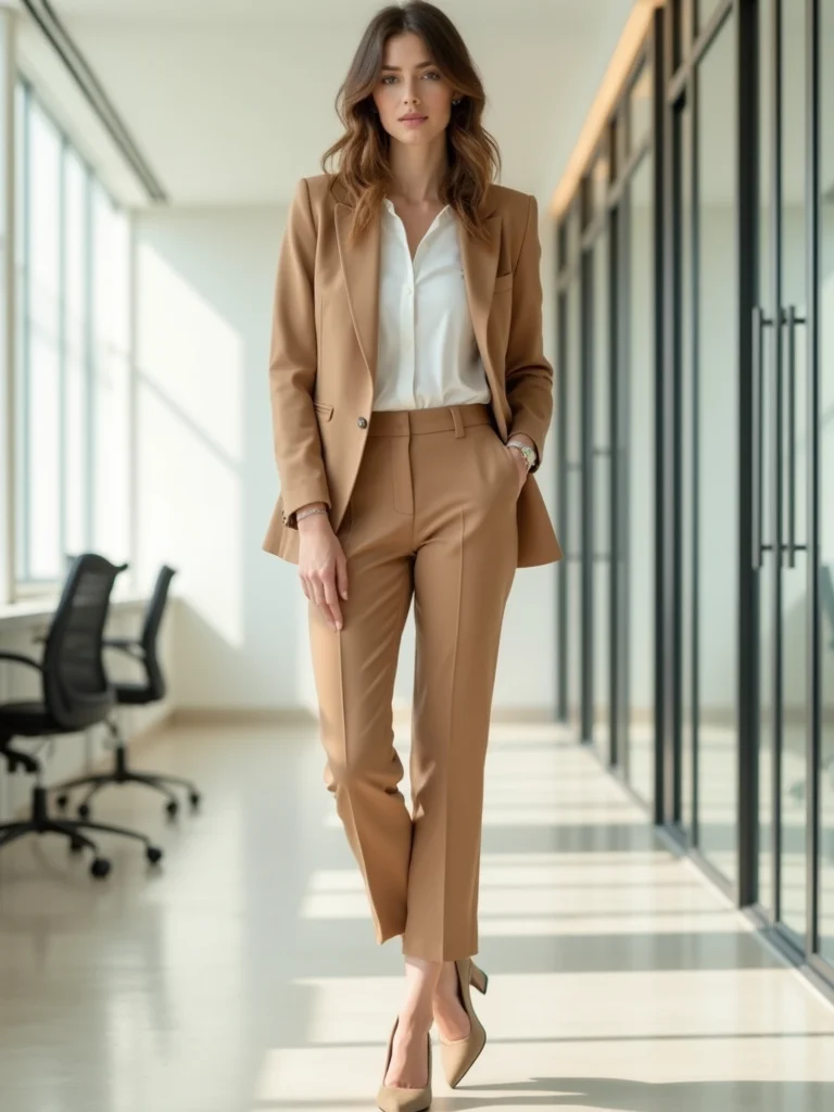 timeless spring work outfit